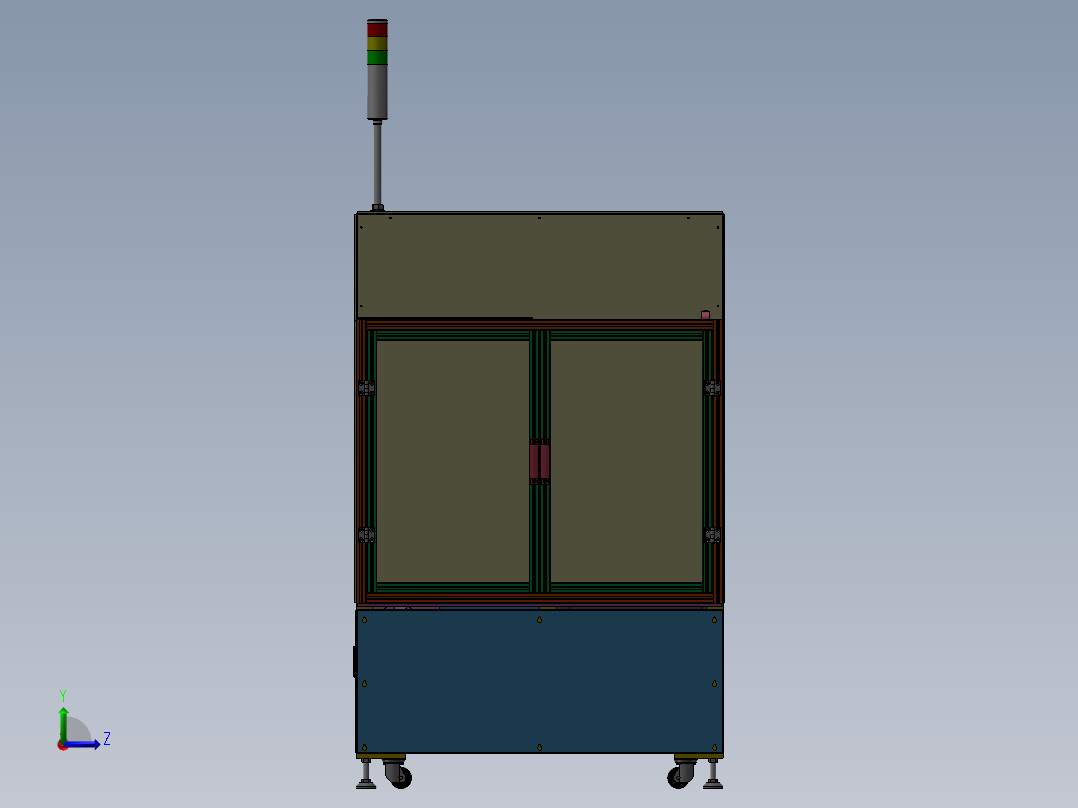 全自动化盖子铆合机设备左视图