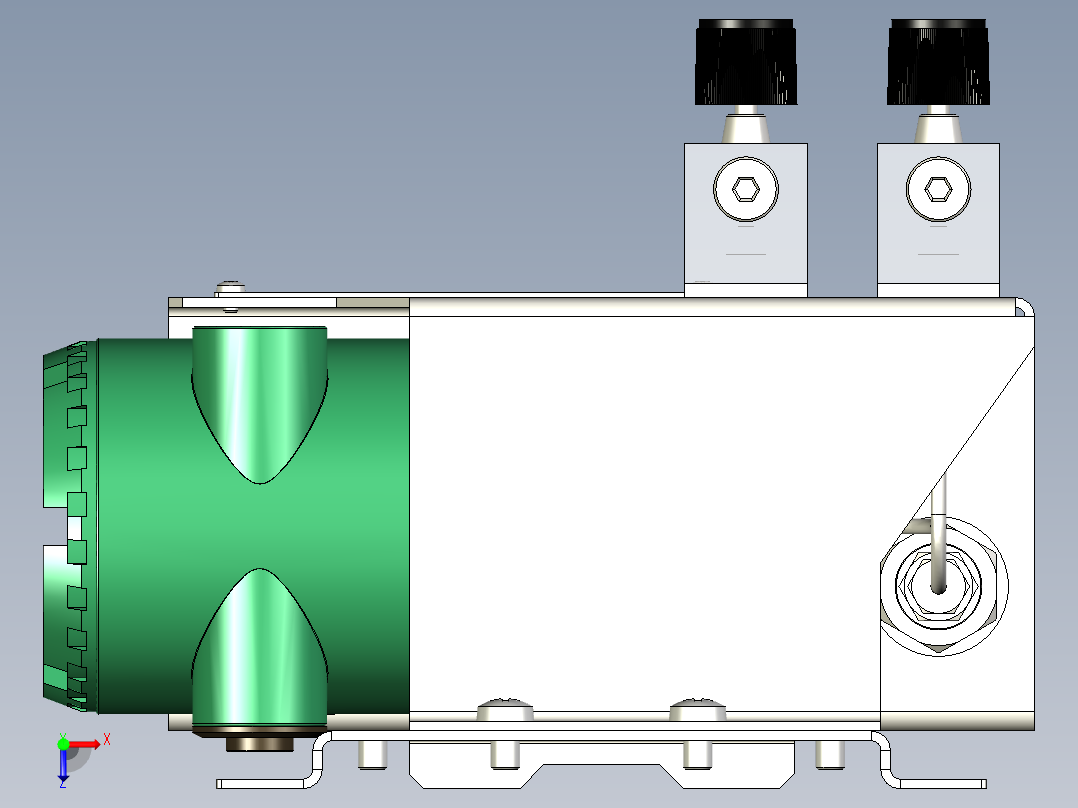 自动校准装置ZR40H俯视图