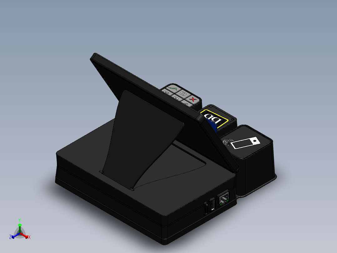 POS机(8)正等轴测图