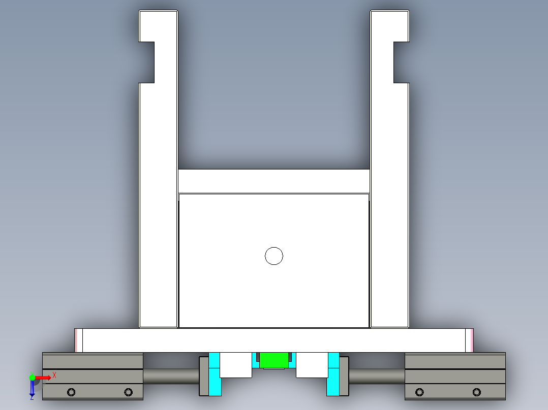 TEA-笔记本CNC工装夹具三维模型CNC1-0317俯视图