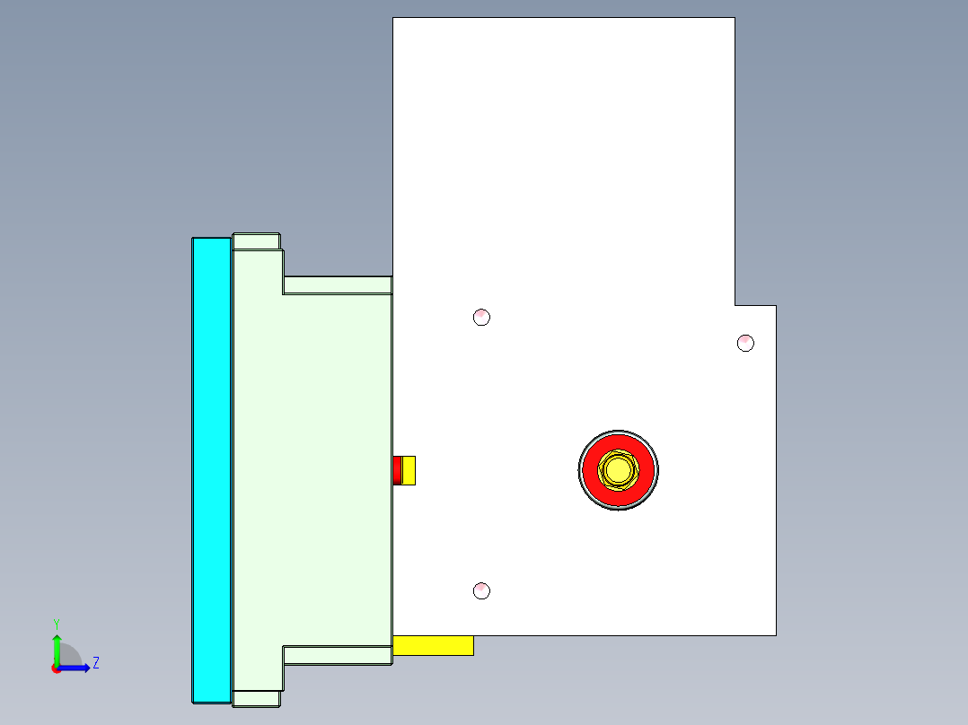 X1-CNC3笔记本CNC工装夹具三维模型-1202左视图