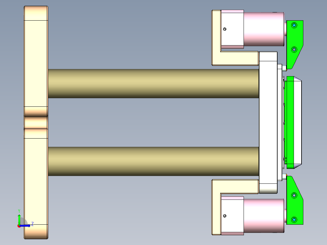 SPS-XJ-笔记本CNC工装夹具三维模型CNC3-0113左视图