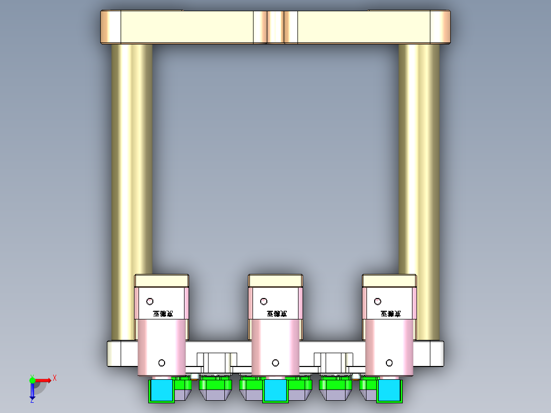 SPS-XJ-笔记本CNC工装夹具三维模型CNC3-0113俯视图