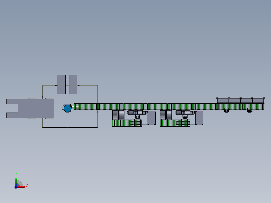 2023.02月-分散型电梯控制柜组装测试生产线sw19可编辑前视图