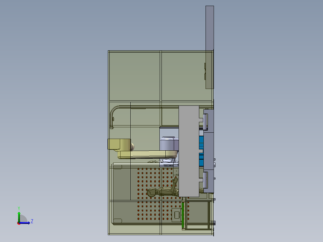 2023.02月-分散型电梯控制柜组装测试生产线sw19可编辑左视图
