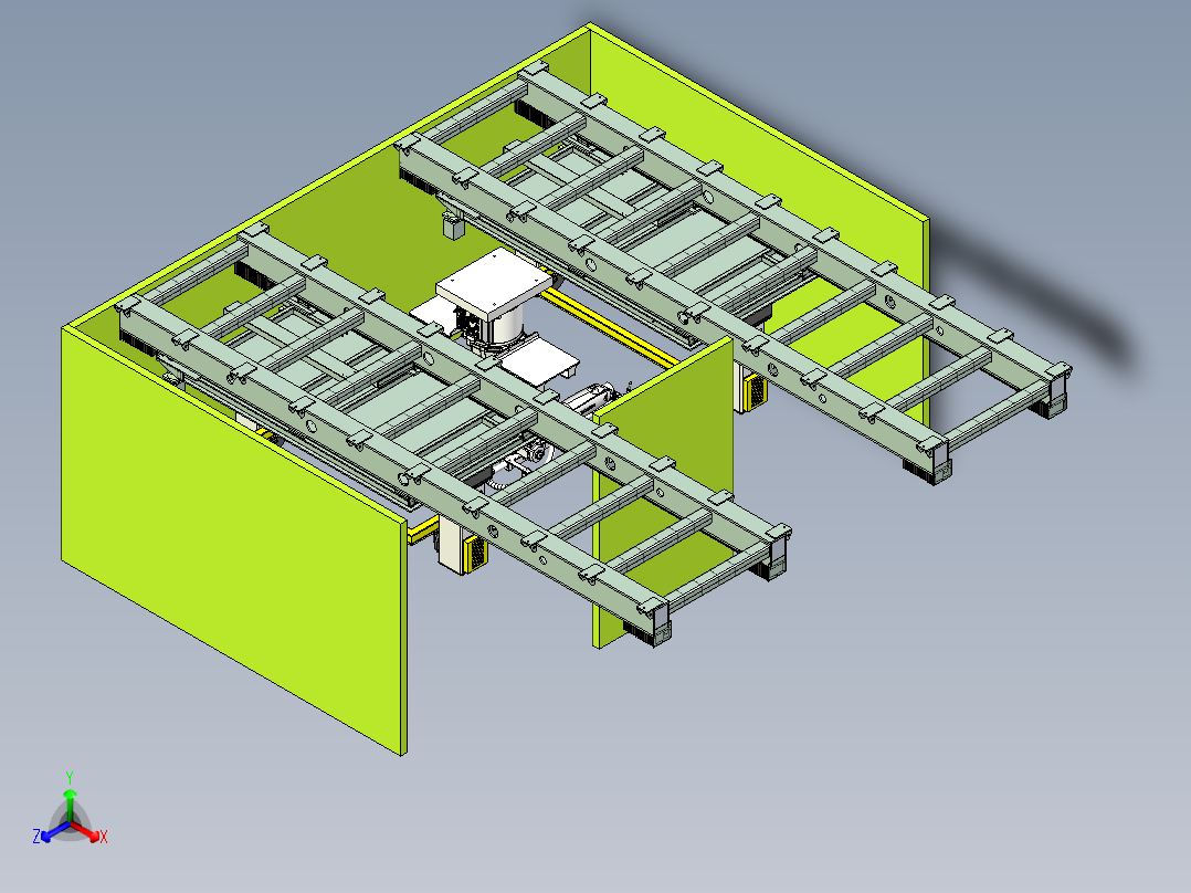 可移动式变位机焊接工作站设计正等轴测图