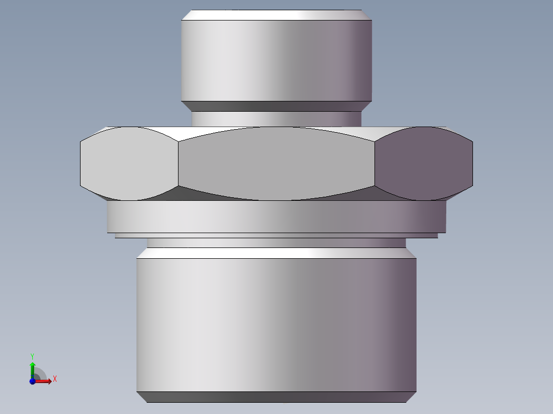 英制管螺纹ED密封、1CB-18-12WD非标前视图