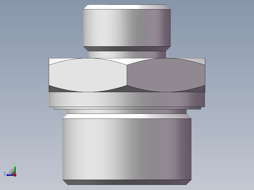 英制管螺纹ED密封、1CB-18-12WD非标右视图