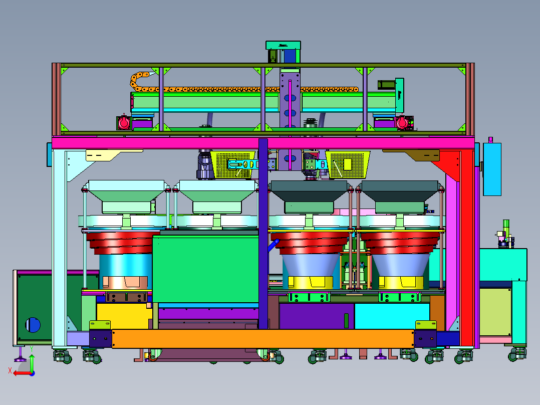 喷雾瓶瓶盖自动装配设备右视图