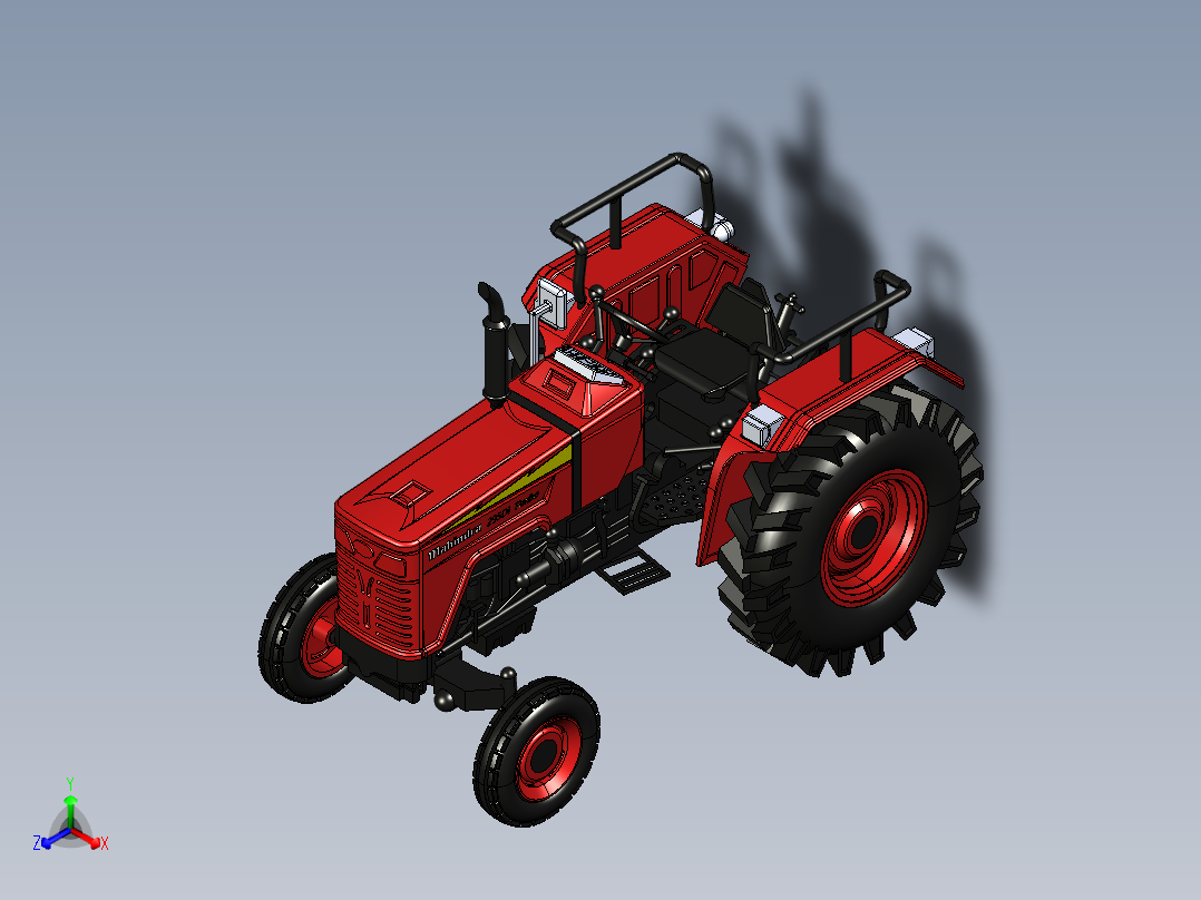 B3004182-马恒达295Di拖拉机主视图