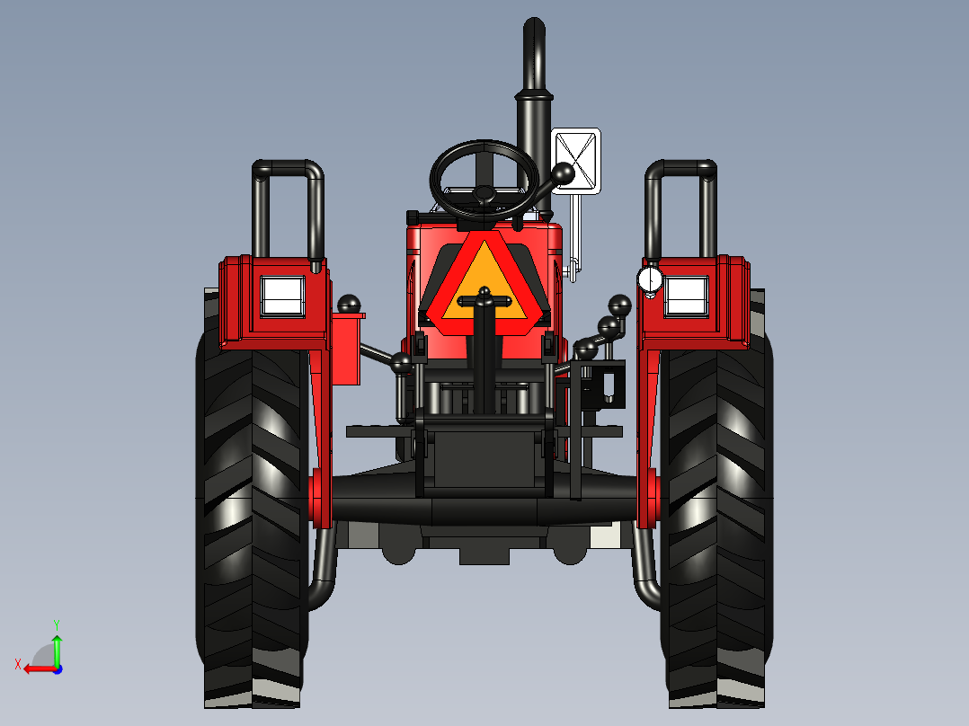 B3004182-马恒达295Di拖拉机后视图