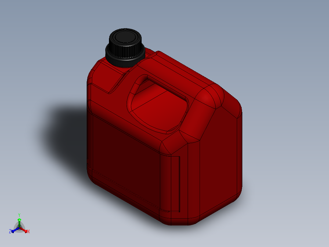 瓶子、罐子、桶(89)正等轴测图