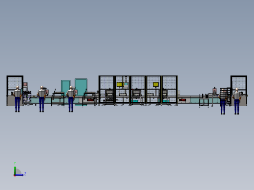 半自动化焊接生产线左视缩略图
