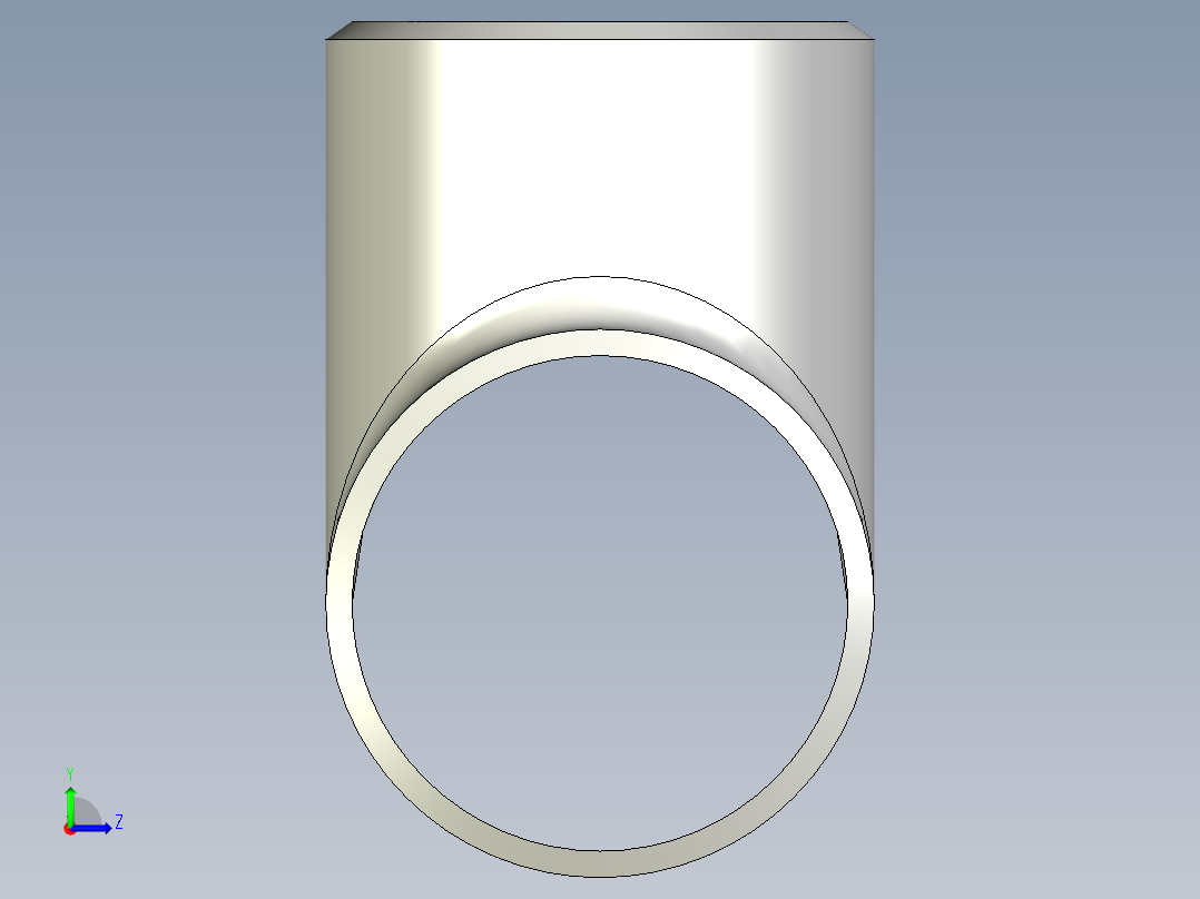 B3004503-DN50 - 三通左视图