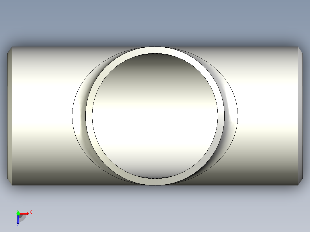 B3004503-DN50 - 三通俯视图