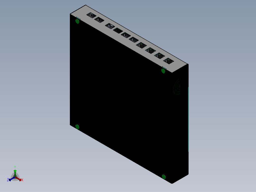 PCB柜正等轴测图