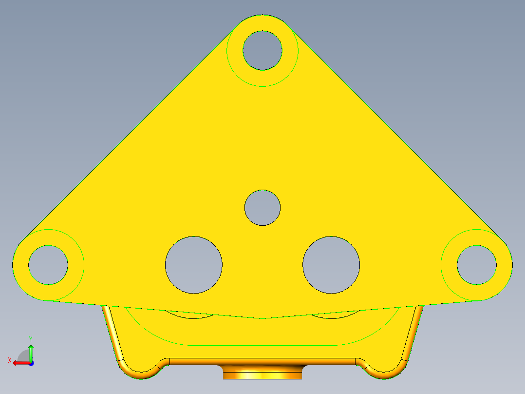 机油泵体后视图