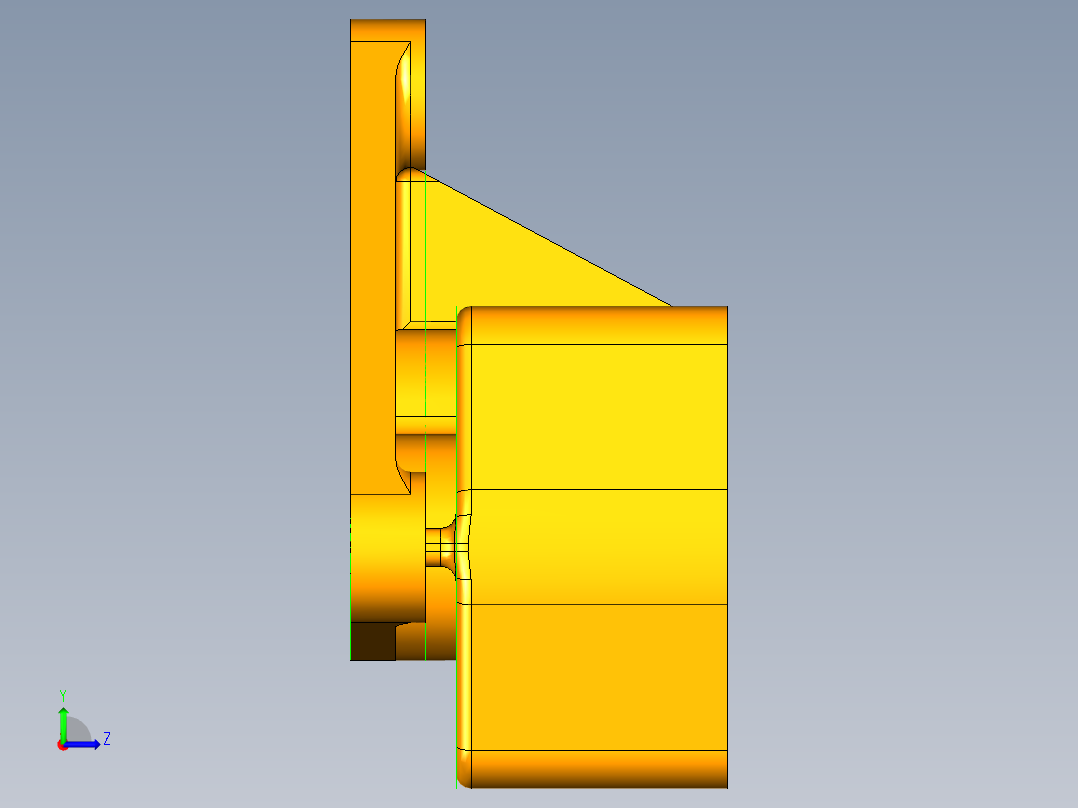 机油泵体左视图