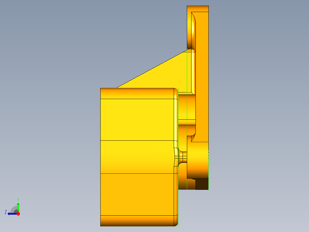 机油泵体右视图