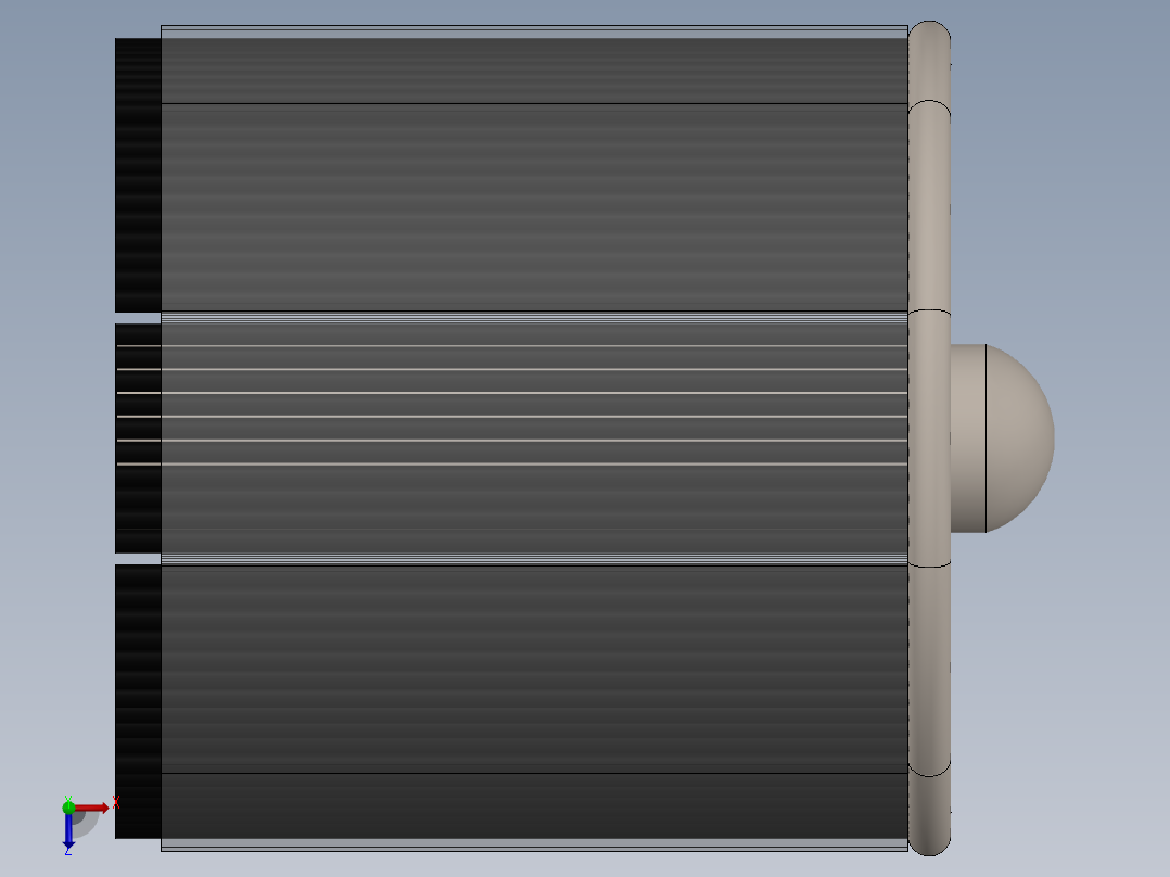 塔式太阳能接收器俯视图