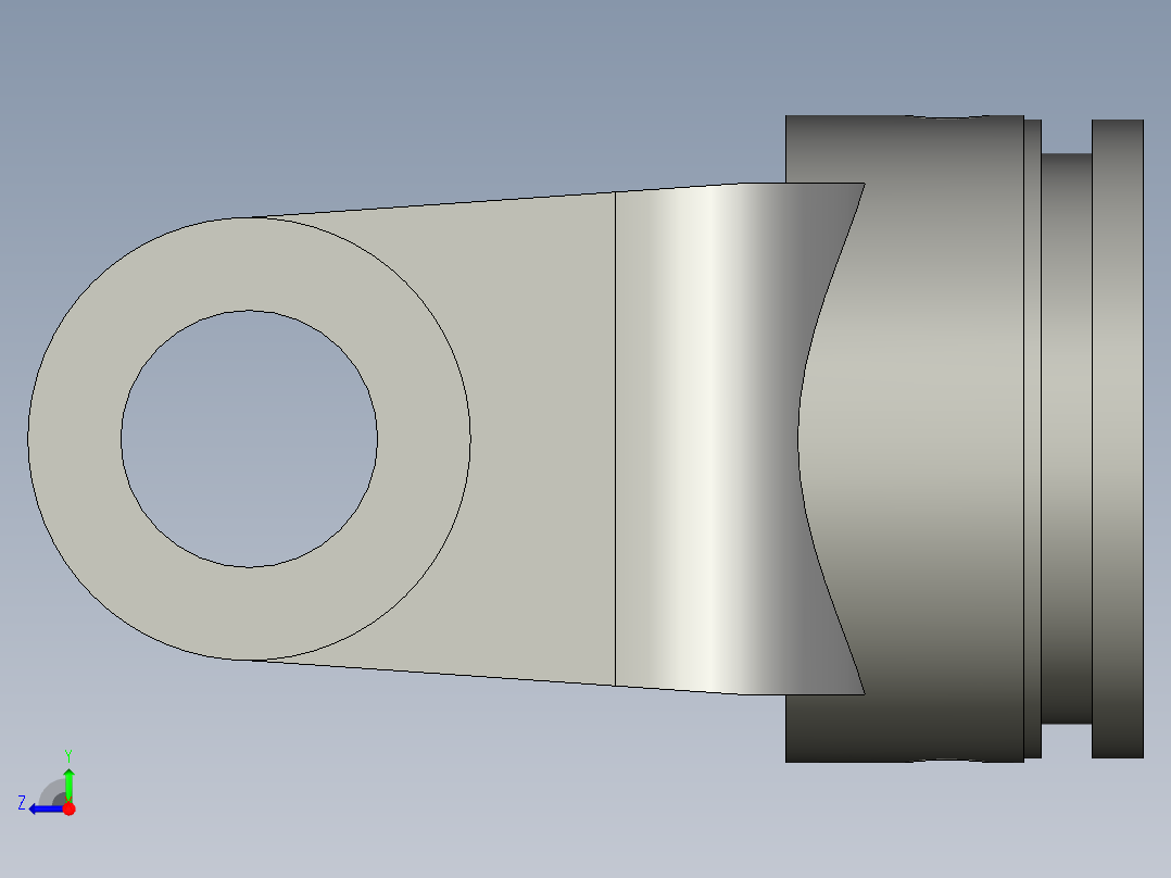 SPG-SD1万向节内套管头拖拉机右视图