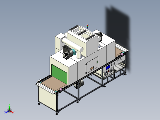双灯式UV机、UV固化机-内嵌冷气式机型