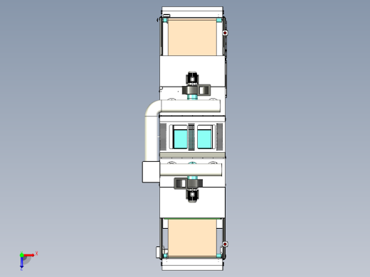 双灯式UV机、UV固化机-内嵌冷气式机型俯视缩略图