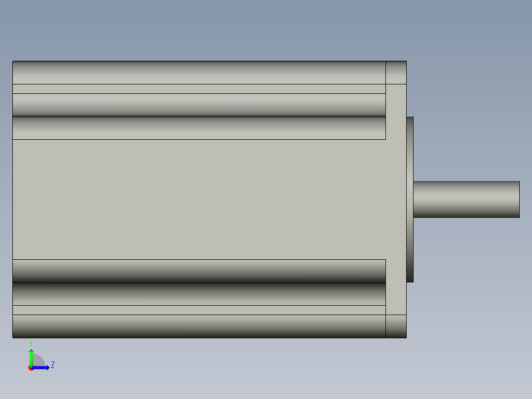 东方PK569HNAW步进电机左视图