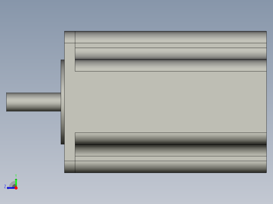 东方PK569HNAW步进电机右视图