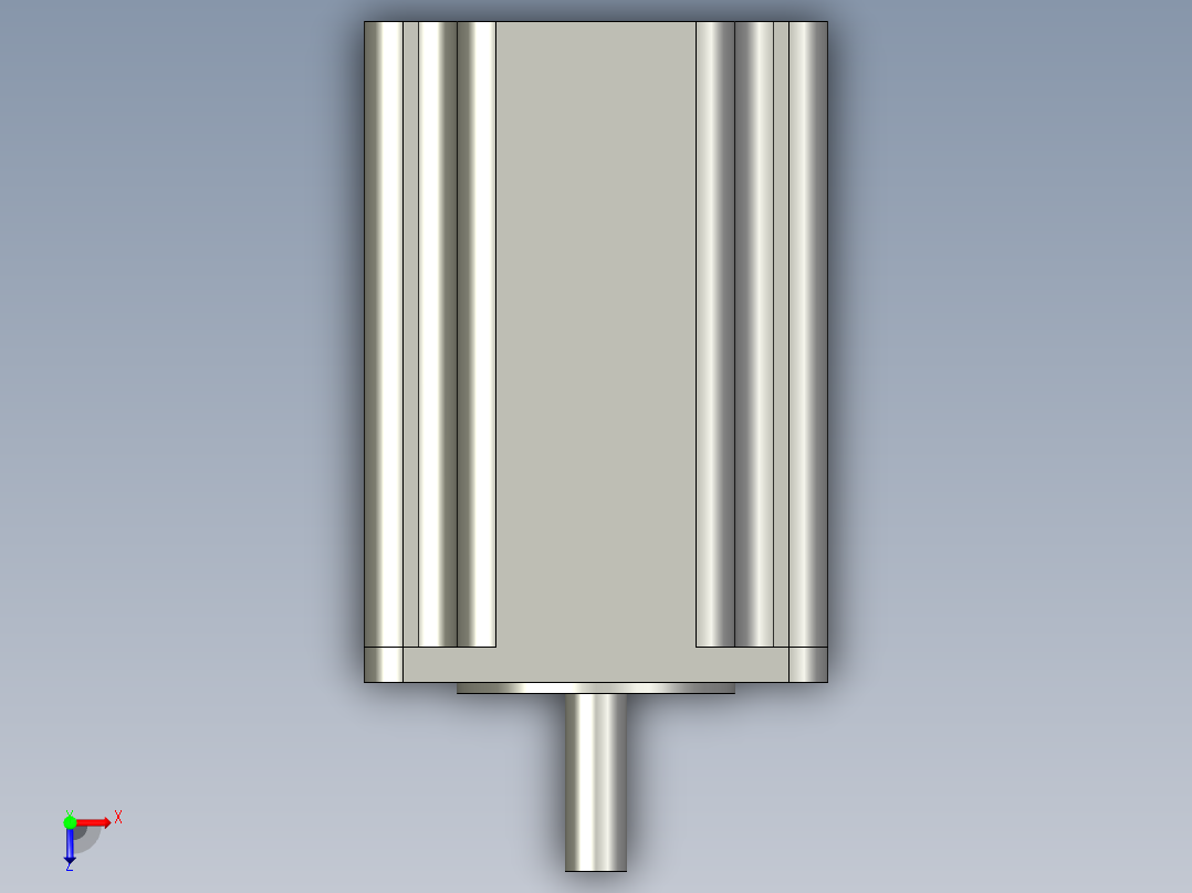 东方PK569HNAW步进电机俯视图