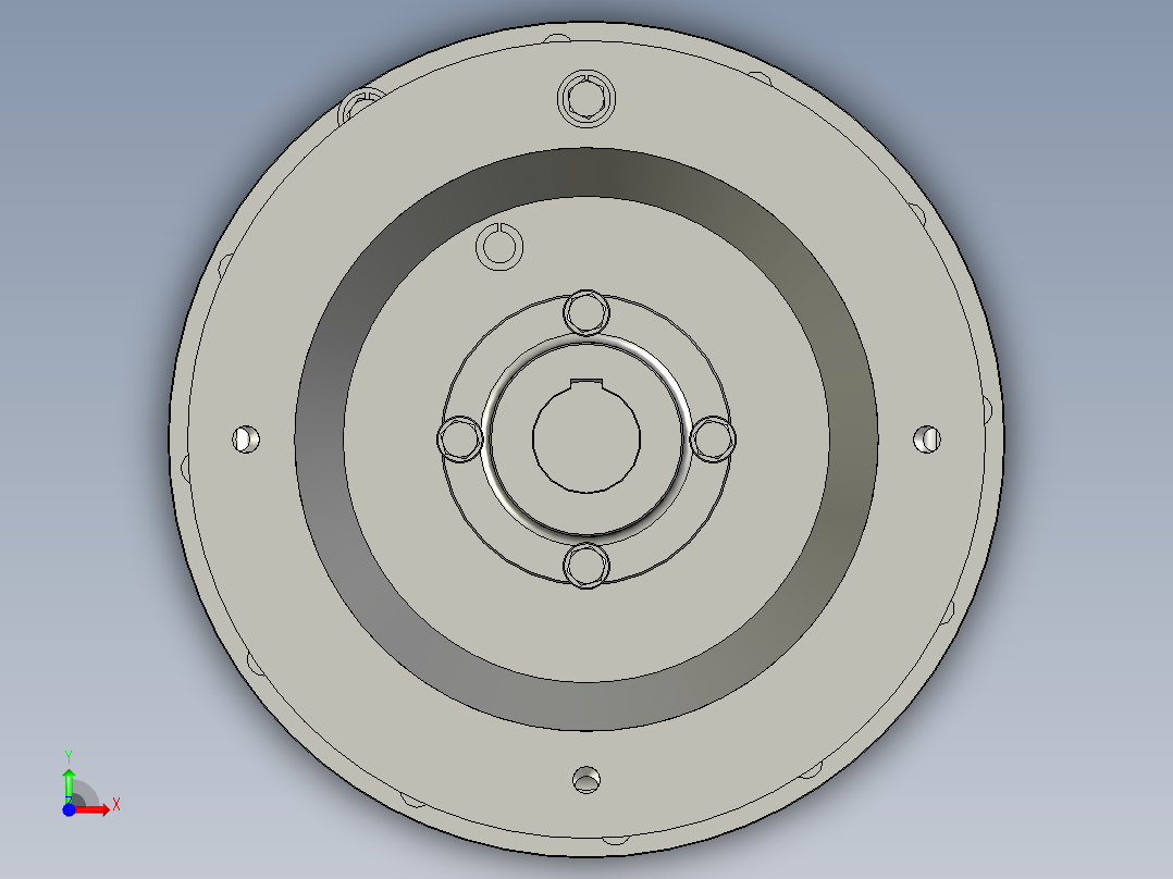 行星轮减速机前视图