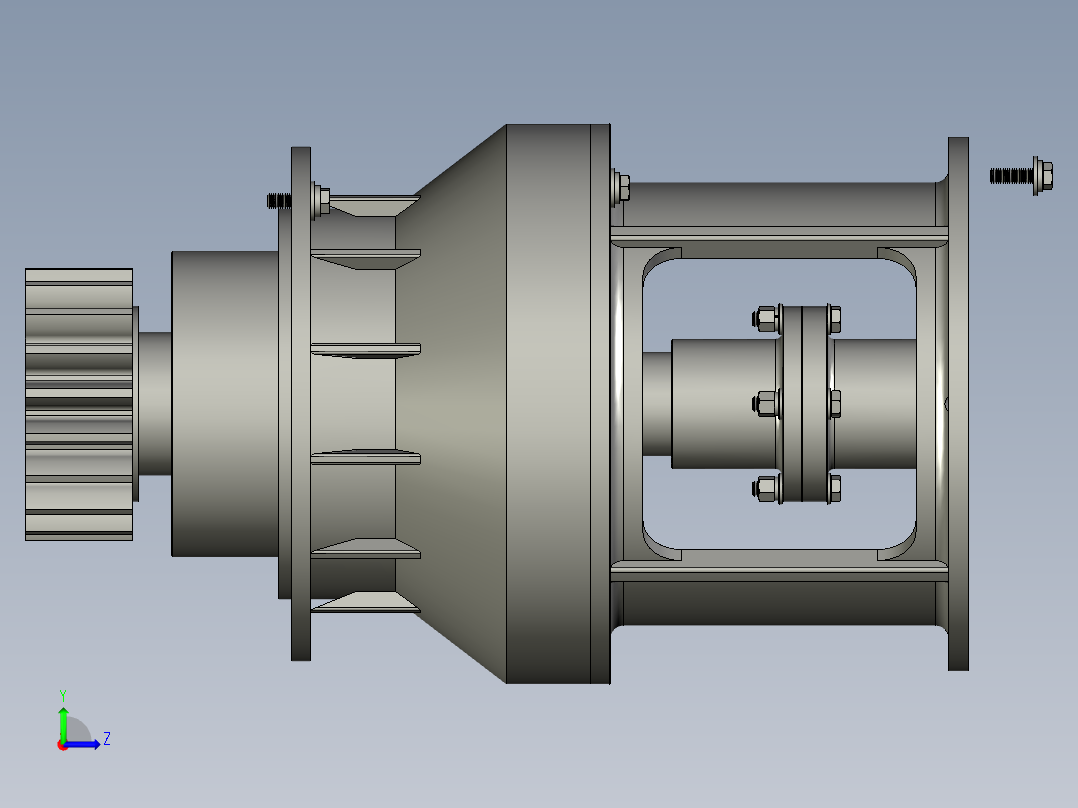 行星轮减速机左视图