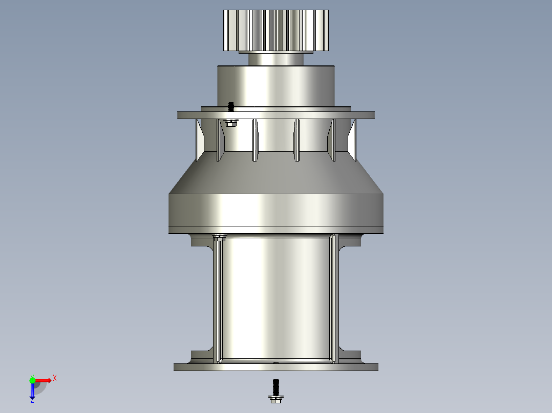 行星轮减速机俯视图