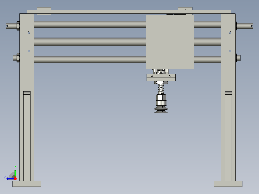CY1L(610)磁偶式无杆气缸CY1L10H-150右视图