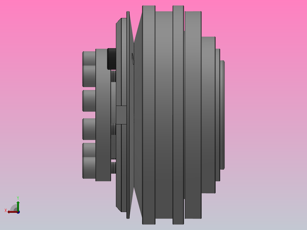 WFSC型钢球式扭矩限制联轴器WFSC-03LT-20后视图