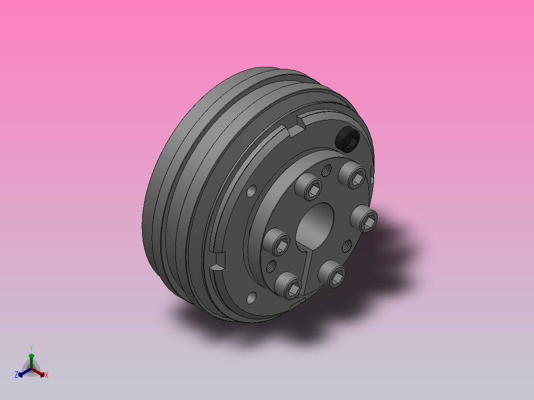 WFSC型钢球式扭矩限制联轴器WFSC-03LT-20正等轴测图