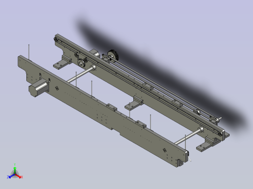 可变距平皮带输送正等轴测缩略图
