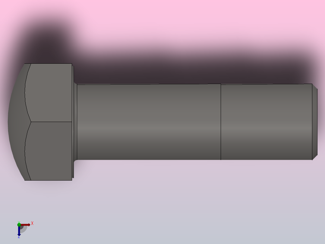 履带式推土机 履带螺栓_M30×2×96俯视图