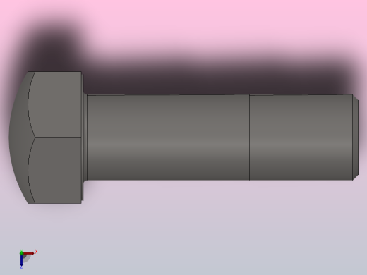 履带式推土机 履带螺栓_M30×2×96俯视缩略图