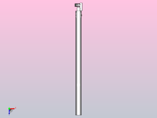 皮带直线轴半封闭可选导轨TPA-HNB-105D-90-L1750-ML-Y-P20-N3俯视缩略图