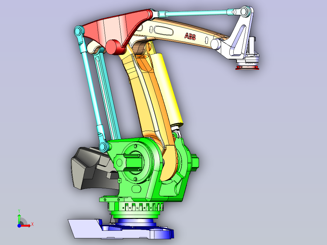 ABB机械手  IRB 760 Robot 3D模型前视图
