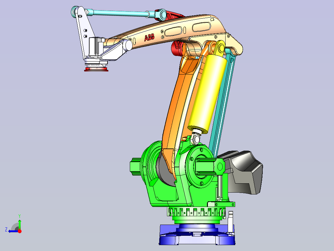 ABB机械手  IRB 760 Robot 3D模型右视图