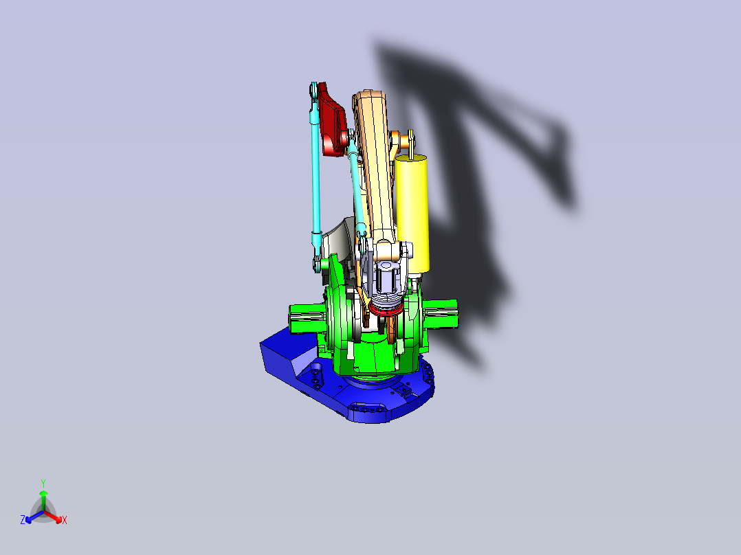 ABB机械手  IRB 760 Robot 3D模型正等轴测图
