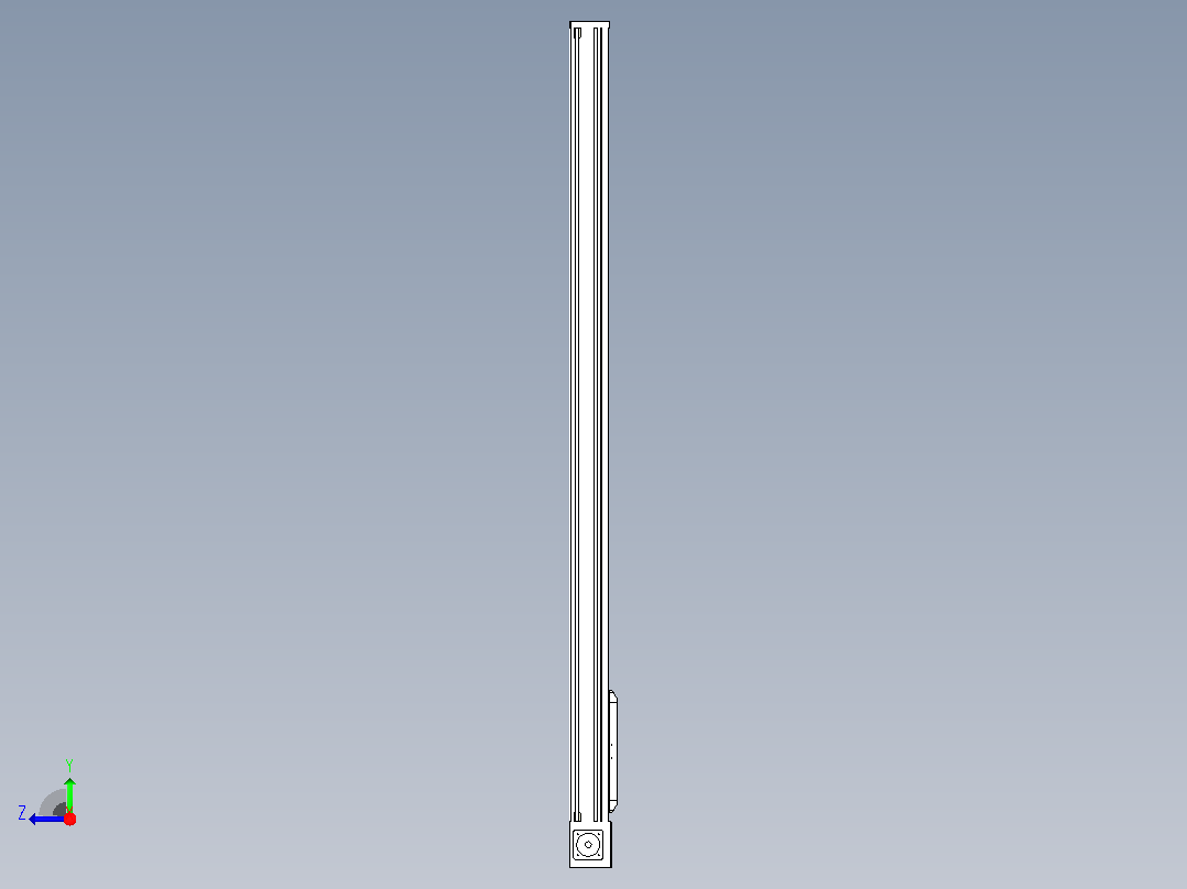 伺服电机集成皮带传动直线执行器TPA-OCB-140-256-L1850-DL-J90-N3右视图