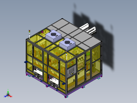 10-18寸液晶面板打包机inventor2020主视缩略图