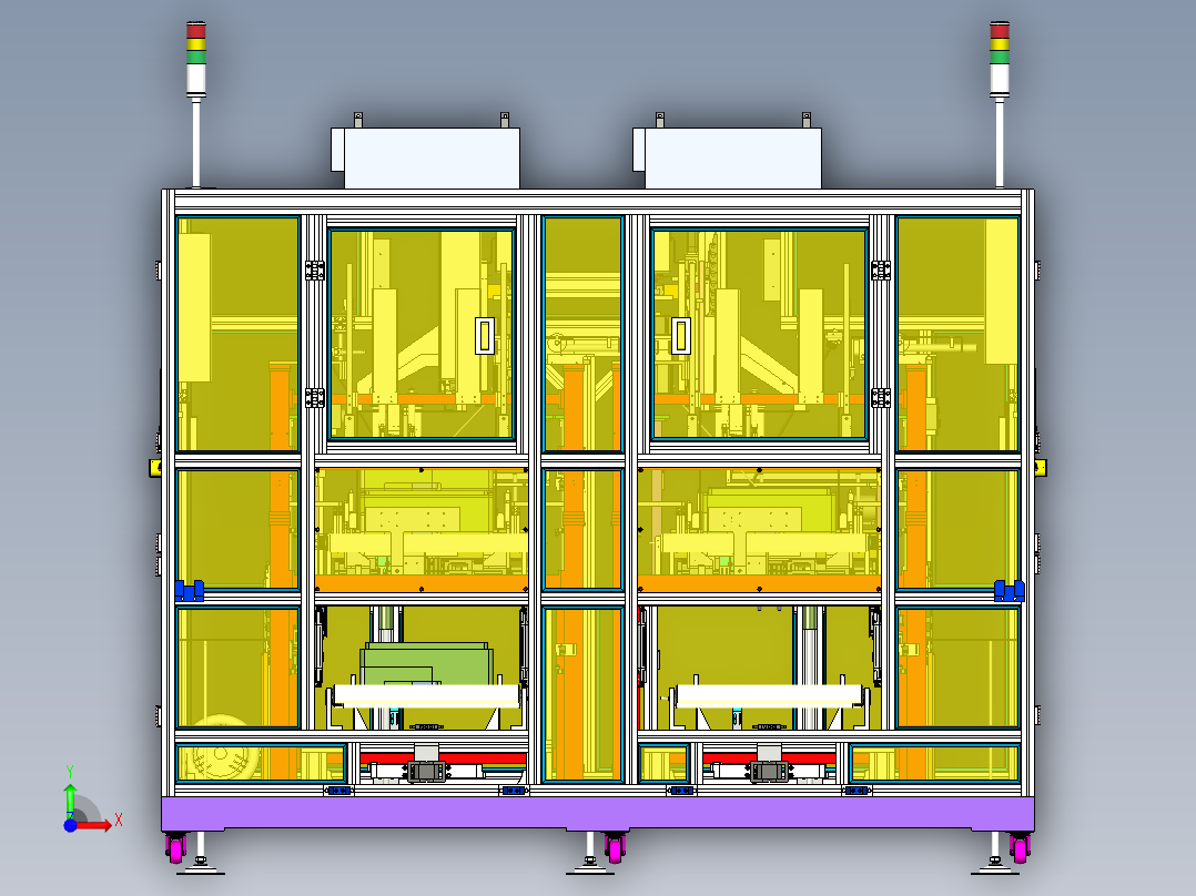 10-18寸液晶面板打包机inventor2020前视图