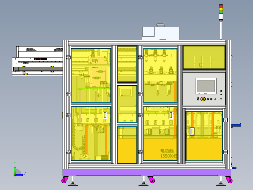 10-18寸液晶面板打包机inventor2020左视缩略图