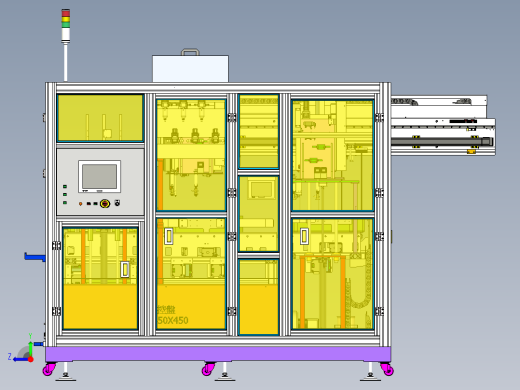 10-18寸液晶面板打包机inventor2020右视缩略图