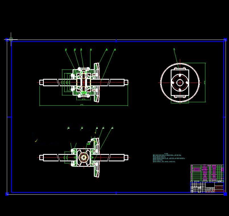 汽车差速器结构设计 包含CAD图纸说明文档参考文件文件素材