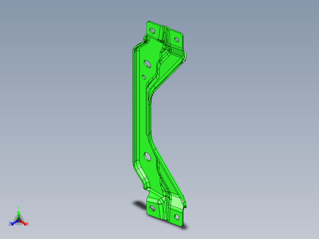 汽车前地板加强板